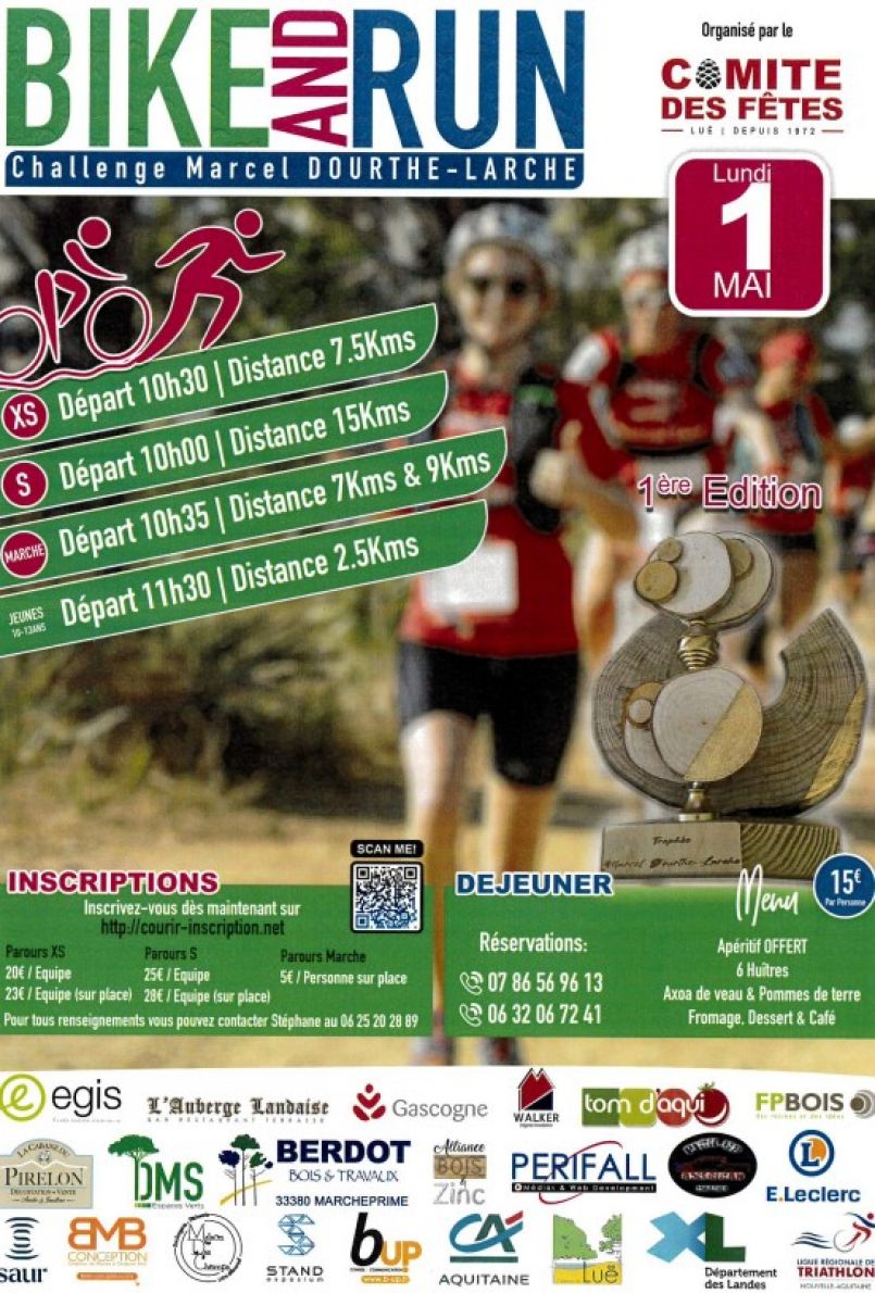 2me dition du Bike and Run mercredi 1er mai  Le. Un dfi sportif ouvert  tous, comme l'indique l'organisateur de l'vnement, Stphane Caule. 